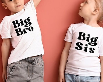 Big Sis + Big Bro SVG + PNG Digital Design | Vinyl Cut File + Sublimation