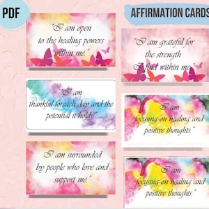 Cartes d'affirmation du cancer | Un soutien inspirant pour les patients atteints de cancer | Cartes de citation positives | Cadeau d'encouragement | Cartes imprimables