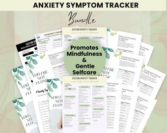 Listas de verificación de salud mental: Conjunto imprimible en PDF para el seguimiento de los síntomas de ansiedad