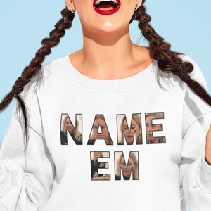 Real Housewives &quot;NAME EM&quot; Printed Sweatshirt