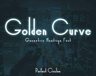 Golden Curve Heading Font, Sans serif, Geometric font, Clean font