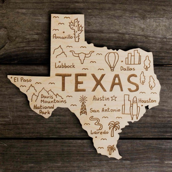 Texas Wood Wall Art Etsy