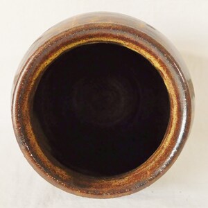 Vintage Studio Sand Art Pottery Drip Glaze Ginger Jar Vase Signed ...