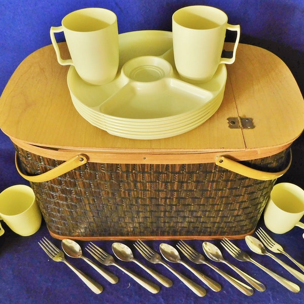 Picnic Basket Table Etsy