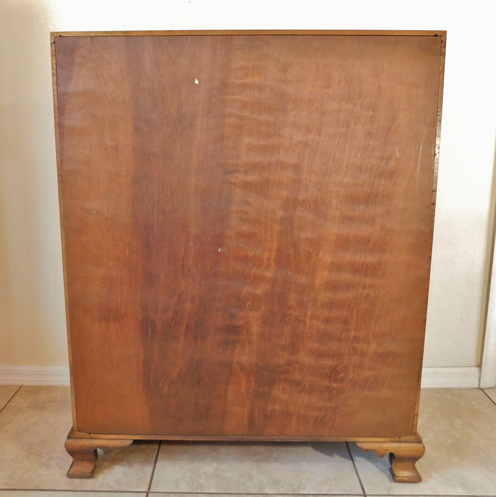 Antique Beals Furniture Solid Maple Rock Slant Top Secretary Writing