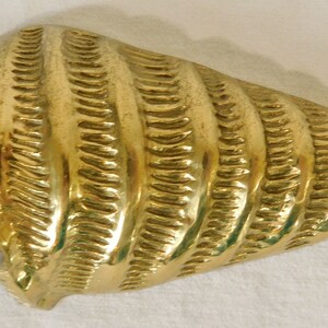 Vintage Solid Brass Palm Beach Style Ornate Seashells Conch Starfish ...