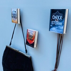 Gancio da parete con copertina personalizzata per libri, gancio da parete per amanti dei libri romantici, gancio da parete per amanti dei libri, gancio da parete per ingresso, gancio appendiabiti per libri, gancio per libri