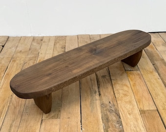 Wabi Sabi Coffee Table, Japanese Low Coffee Table, Solid Wood