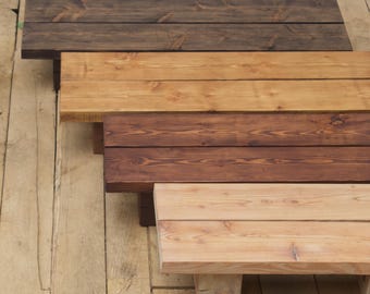 Handcrafted Larch Wood Zen Altar Table - Japandi Meditation Shrine