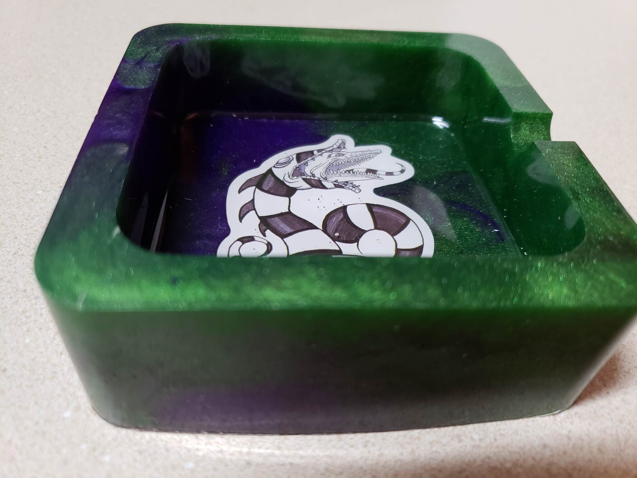 Square Beetlejuice Ashtray Etsy
