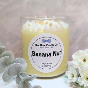 Banana nut soy handmade 9 oz specialty candle