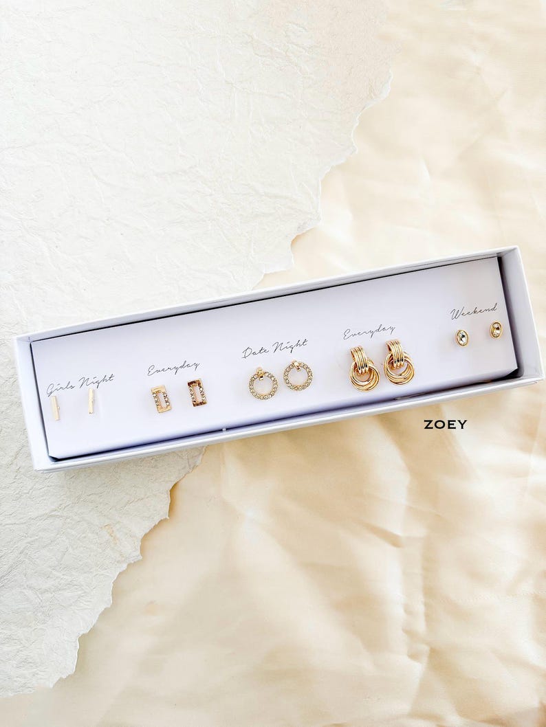 Boxed Stud Earring Set | Dainty Spring Earrings | Gift Ready image 14