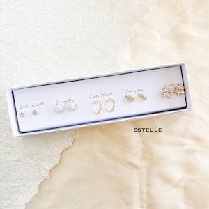Boxed Stud Earring Set | Dainty Spring Earrings | Gift Ready image 2