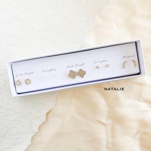 Boxed Stud Earring Set | Dainty Spring Earrings | Gift Ready image 8