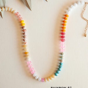 Nuance Rainbow Bead Charm Necklace Holder