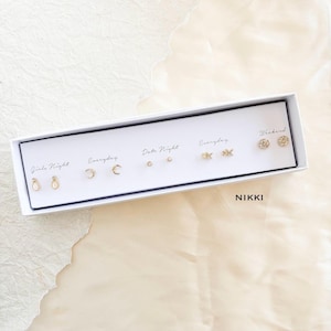 Boxed Stud Earring Set | Dainty Spring Earrings | Gift Ready image 9