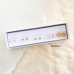 Boxed Stud Earring Set | Dainty Spring Earrings | Gift Ready image 5