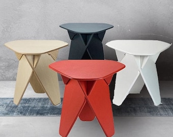 Laser Cut Modern Furniture Multi-Purpose Stool Side Table. Plasma Cutting Cnc Cutting Dxf Svg Cdr File