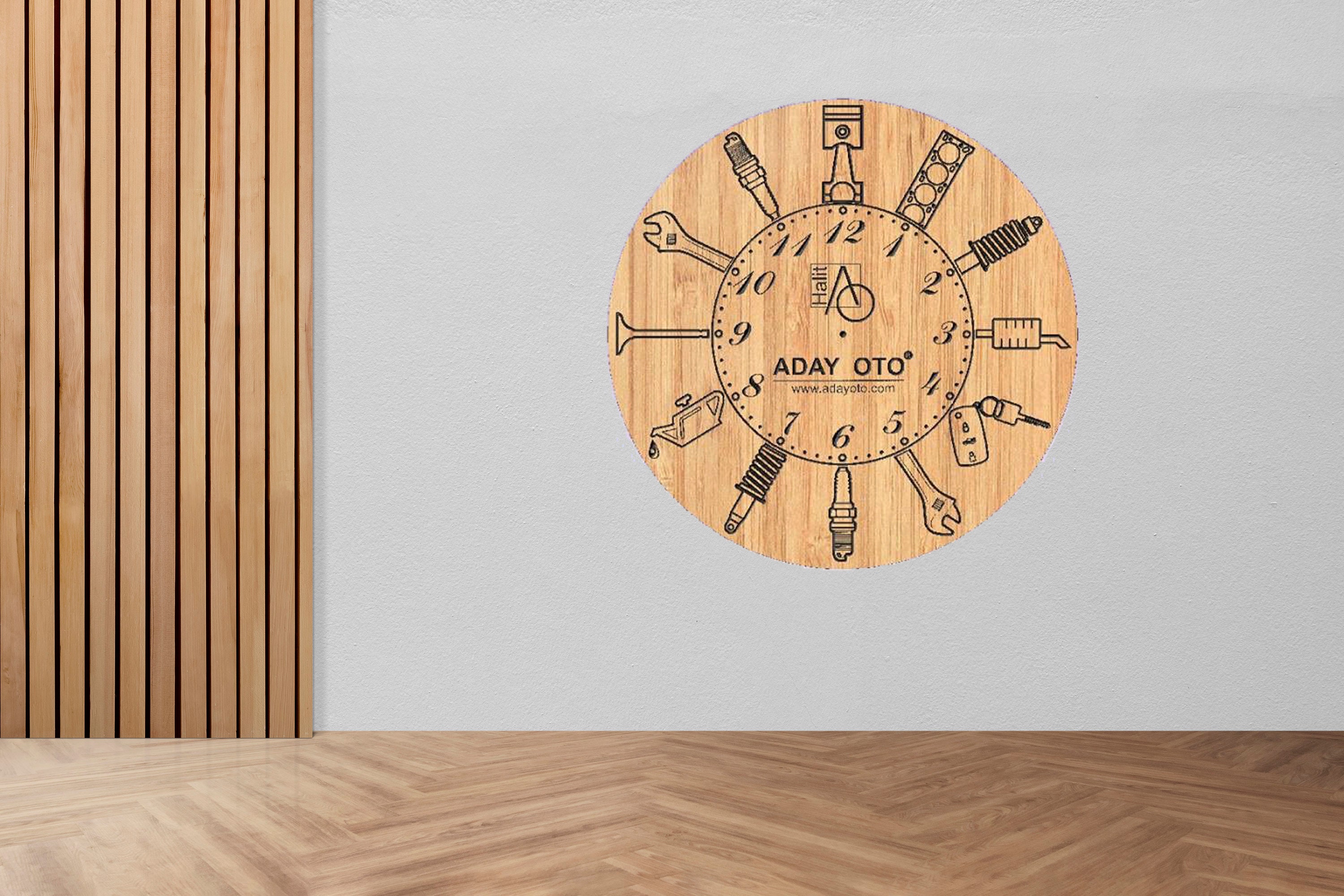 Wall Clock DXF File for Laser Cut and CNC Router Machine, Laser Cut