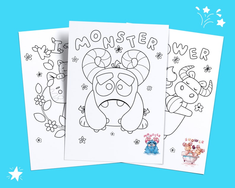 16 Coloring Book Pages With Words | Study and Color | Preschool ...