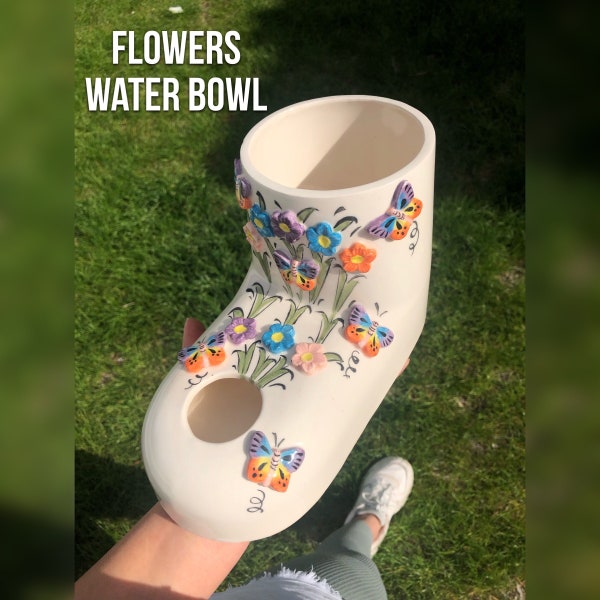 Boot Pet Water Bowls. Exotic cat drinking bowls. Persian cat water bowl. Volume-1,5 lt pet bottle.  Non-wetting water bowl. Pet Bowl