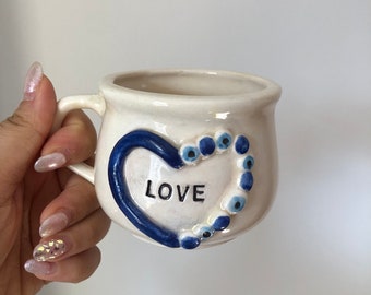 Love coffee mug. Love Ceramic Mug. Customized Ceramic Mug. Custom Design Coffee Cup. Coffee Mug. Customized Coffee Mug. (Free Shipping)