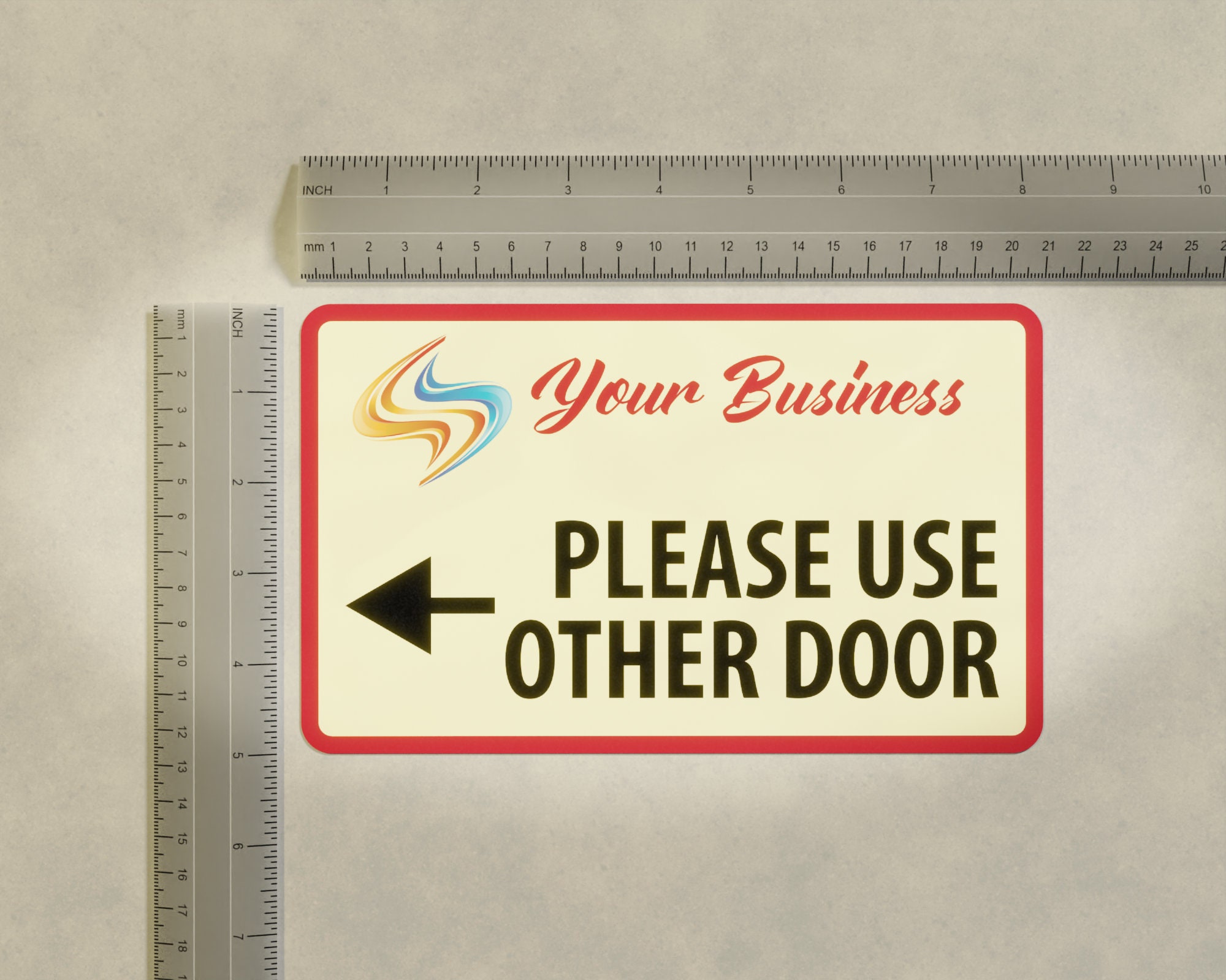 Please Use Other Door Decal / Business Door Decal / Wayfinding Etsy