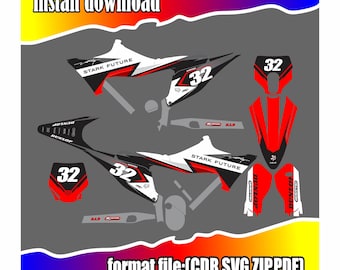 Custom sticker design for Stark Varg motorcycle, digital download