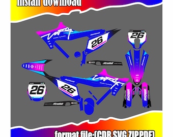 Custom sticker design for Stark Varg motorcycle, digital download