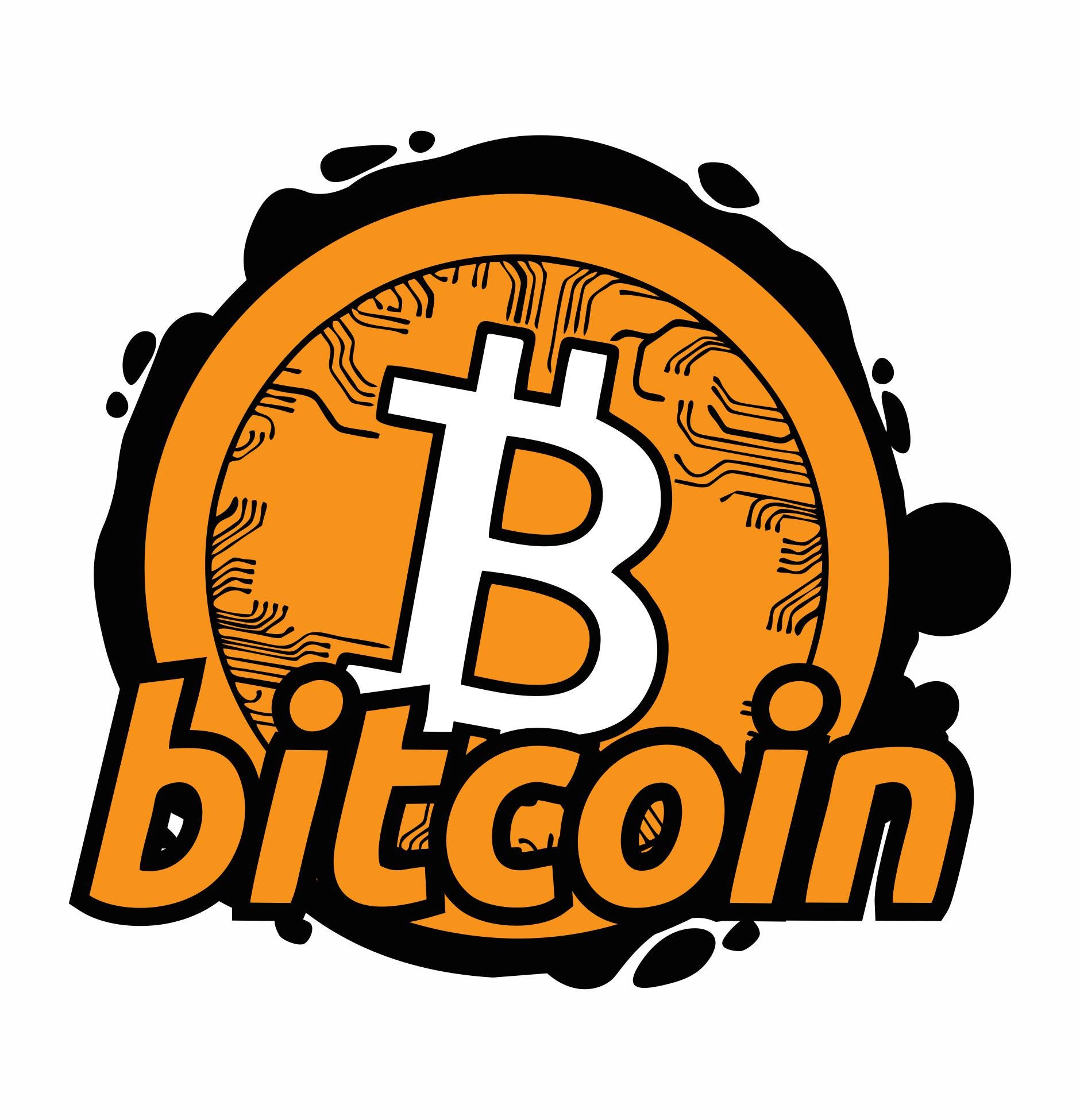 ユニークなビットコイン、png、svg、epsの白黒ファイル形式を再編集できます。