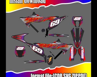 Custom sticker design for Stark Varg motorcycle, digital download
