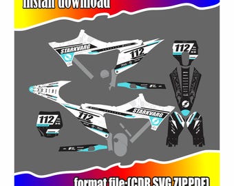 Custom sticker design for Stark Varg motorcycle, digital download