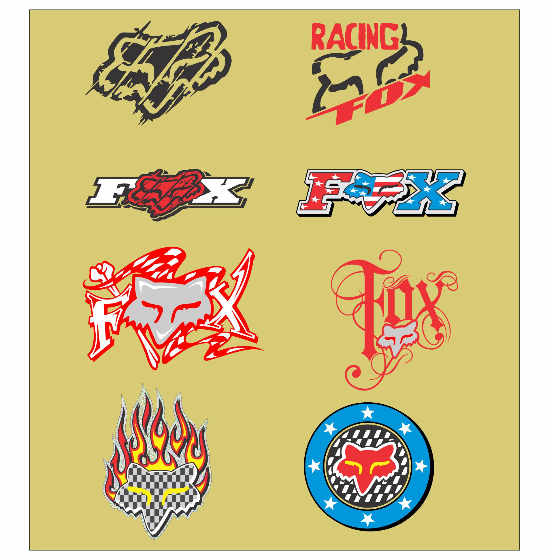 希少 Fox Racing Logo Design Motocross Fox Racing Logo - Etsy Canada