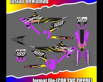 Custom sticker design for Stark Varg motorcycle, digital download