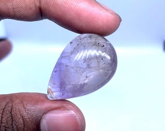 Natural Ametrine Cabochon: Polished Loose Gemstone (32x21x10 mm)