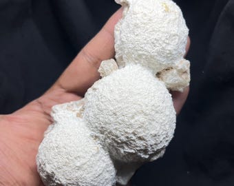 Large Botryoidal Mordenite on Heulandite, White Mordenite Crystal, Healing Crystal In Raw Form, Natural Milky Mordenite Crystal..