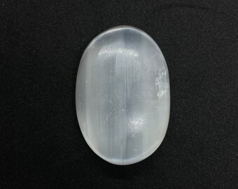 Selenite Palm Stone,Polished Healing Selenite,Cleansing Selenite,Meditation Palm Stone,Crown Chakra,Selenite Pocket Stone