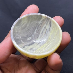 Serpentine Bowl Jade Healing Crystals And Stones,Kundalini Energy, Serpentine, therapy, Polished Serpentine,Serpentine Crystal,Offering Bowl