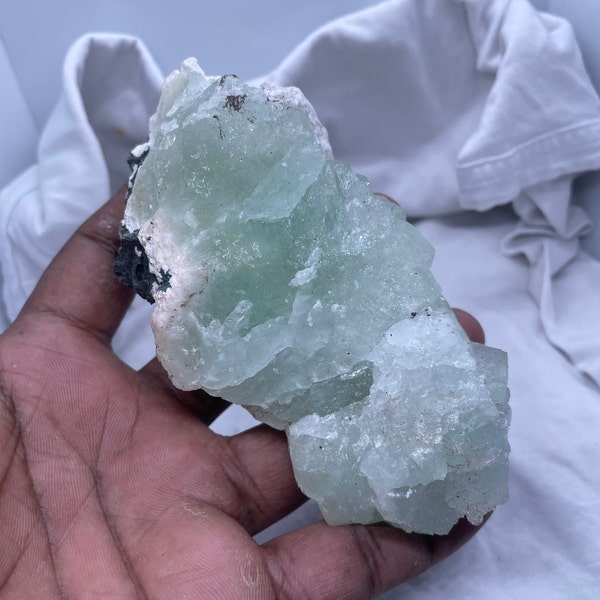 Natural green APOPHYLLITE With Mordenite Minerals India