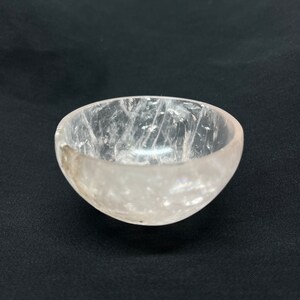 Natural Rose Quartz Bowl - Jewelry Holder, Offering Bowl, Sparkly Rose Quartz Polished Bowl from India, Amazing Color and Clarity...
