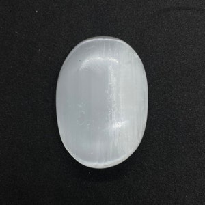 Selenite Palm Stone,Polished Healing Selenite,Cleansing Selenite,Meditation Palm Stone,Crown Chakra,Selenite Pocket Stone