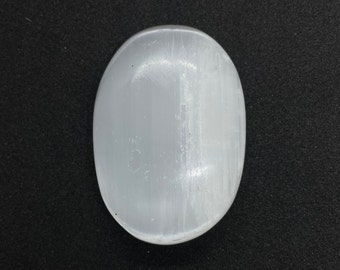 Selenite Palm Stone,Polished Healing Selenite,Cleansing Selenite,Meditation Palm Stone,Crown Chakra,Selenite Pocket Stone