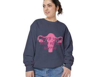 Sudadera de activismo pro-elección: muestra tu apoyo con estilo con esta sudadera teñida en prenda