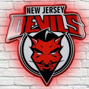 New Jersey Devils: NJ Devil 2021 Mascot - NHL Removable Wall Adhesive Wall Decal Life-Size Athlete +2 Wall Decals 35W x 78H