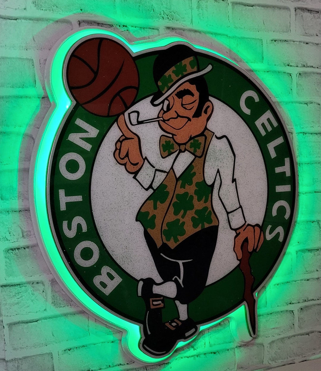 Celtics LED Lighted Wall Art With Remote - Etsy