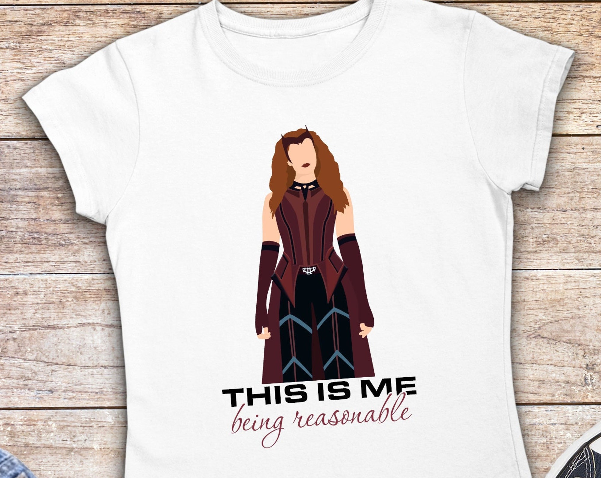 Discover This Is Me Being Reasonable Scarlet Witch T-Shirt