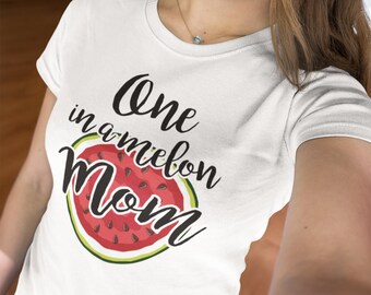 Koszulka dla mamy One in a Melon, Koszulki dla mamy Watermelon, Prezent na Dzień Matki, Koszulka dla mamy, Prezent dla mamy