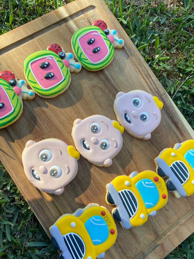 Sugar Cookies / Bus Cookies / Baby Jj Etsy UK