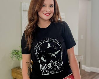 The Scars Within T-Shirt, Ang T. Dalton Book Merch, Romantasy Shirt,  Romantasy Reader Gift, Magical Dragon Tee