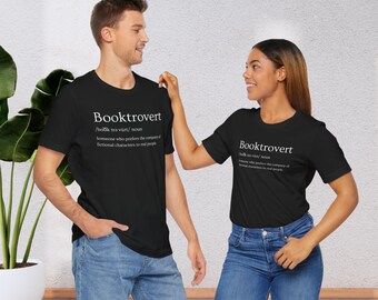 Booktrovert T-shirt Cadeau voor introvert Cadeau voor boekenliefhebbers